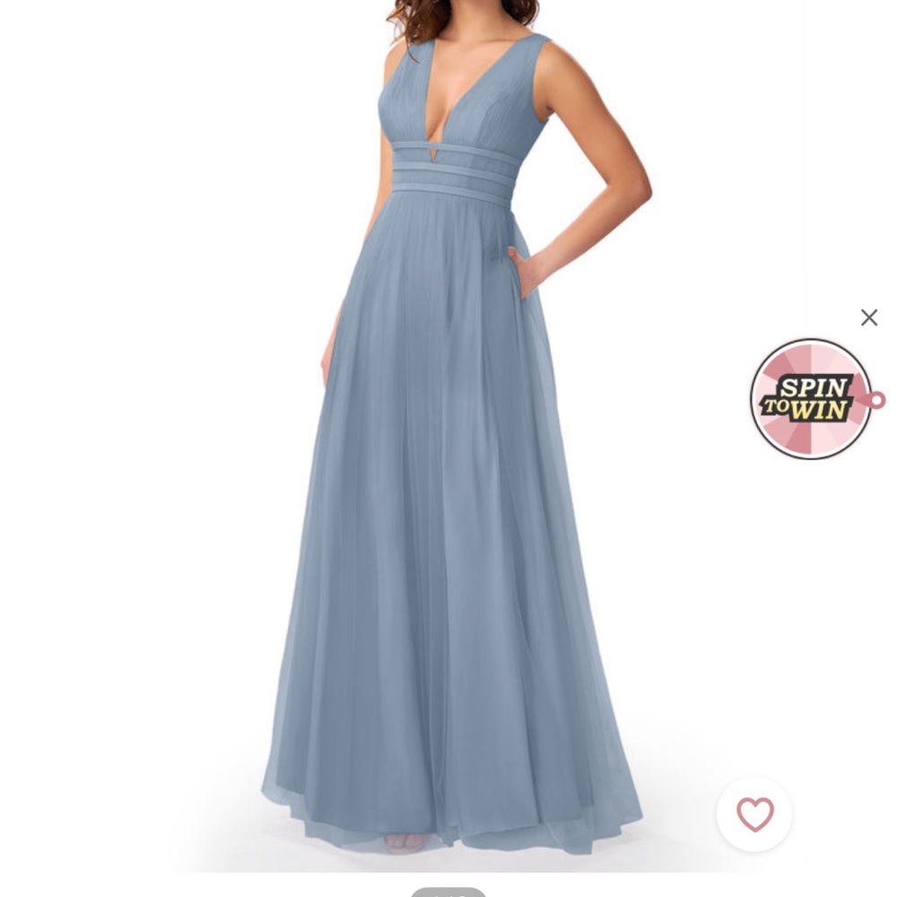 Azazie Katana dusty blue